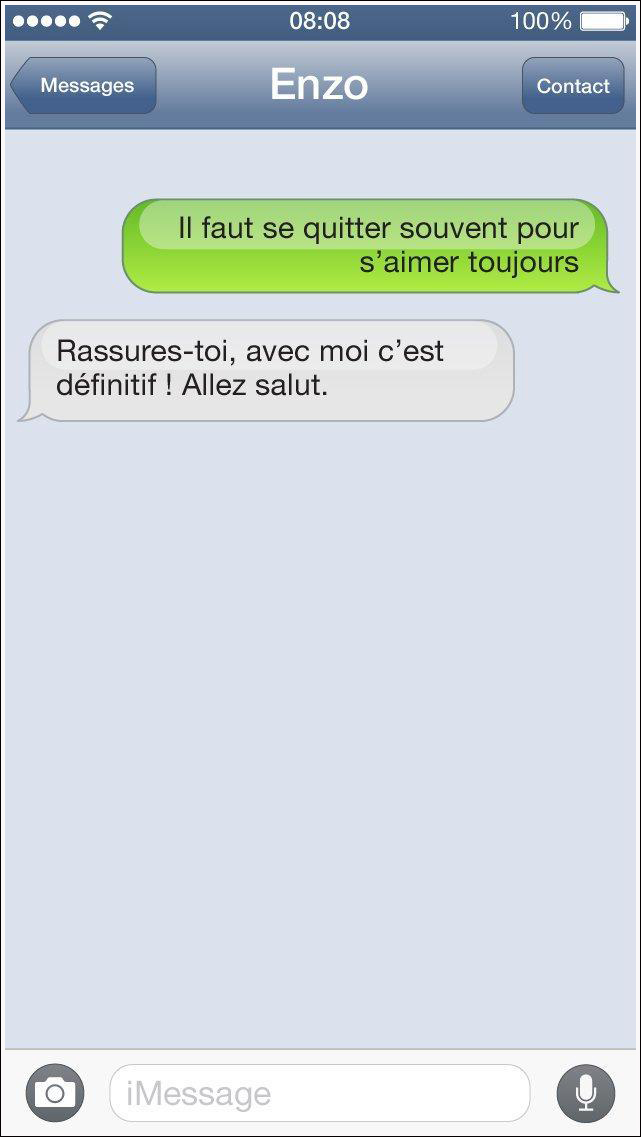 Les 15 pires façon de se faire larguer par SMS!