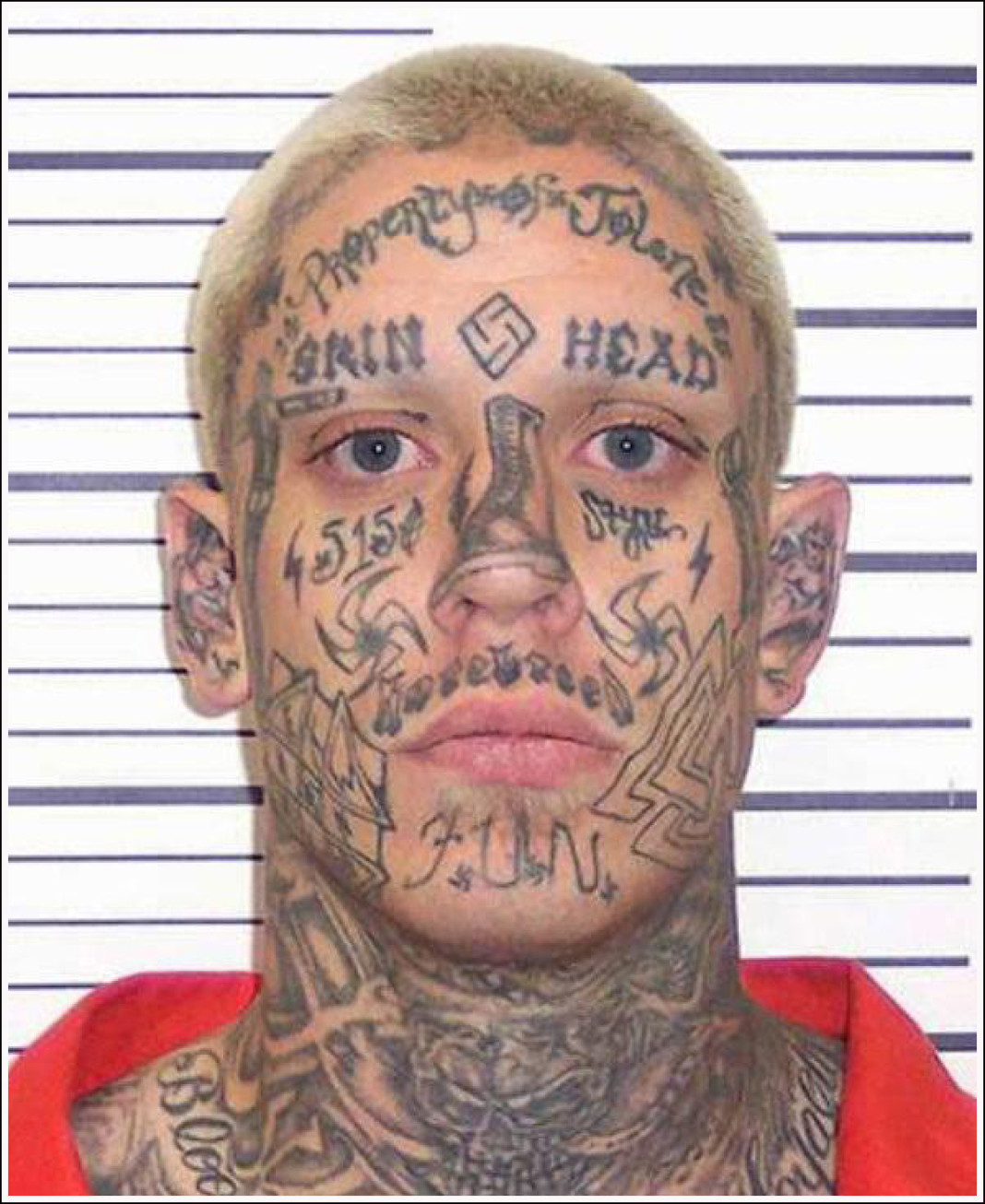 Татуировка на лбах преступников