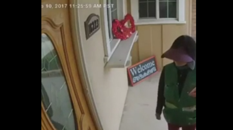 Une livreuse va avoir la peur de sa vie …