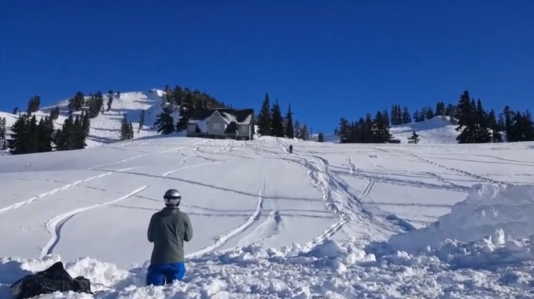 Une skieuse oublie de s’arrêter et fait une chute de 10 mètres