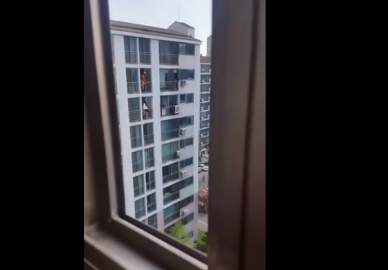 Un pompier  sauve une fille suicidaire en Corée du Sud d&rsquo;une drôle de façon