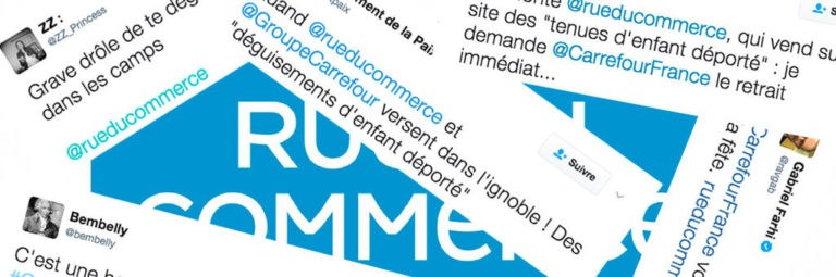 Rue du Commerce met en vente des déguisements d&rsquo;enfants déportés !