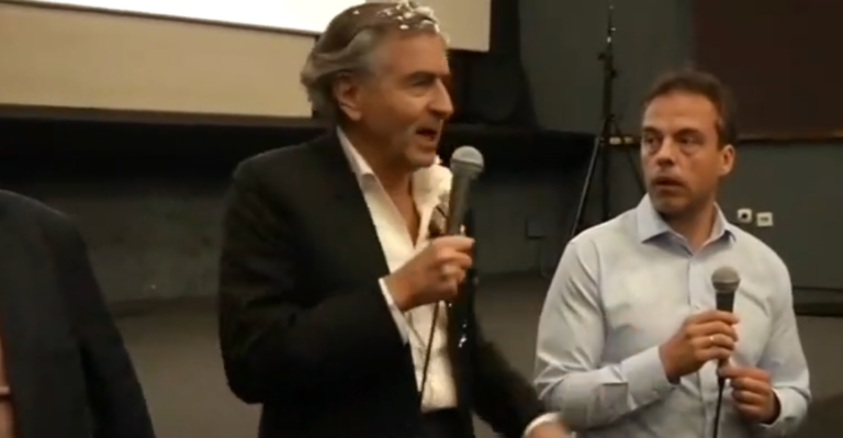 Bernard-Henri Lévy encore une fois entarté lors de la présentation de son film
