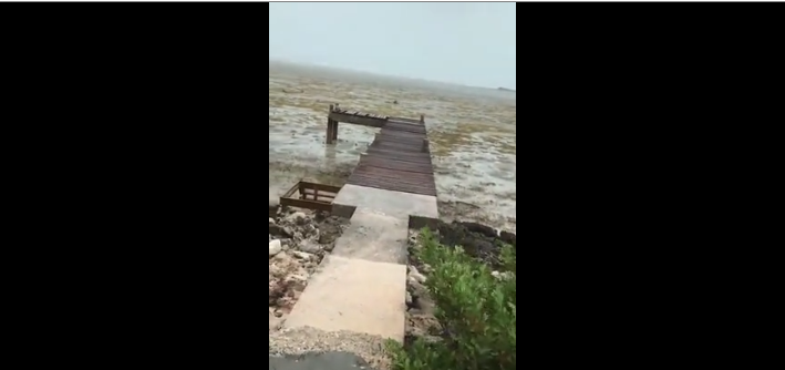 L&rsquo;ouragan Irma a vidé une plage des Bahamas