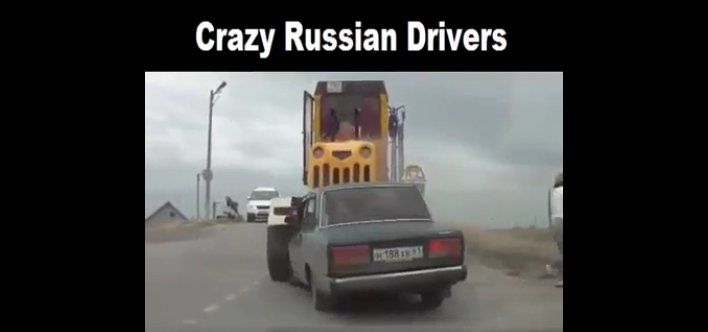 Conduire en Russie ! Compilation de chauffards Russes…