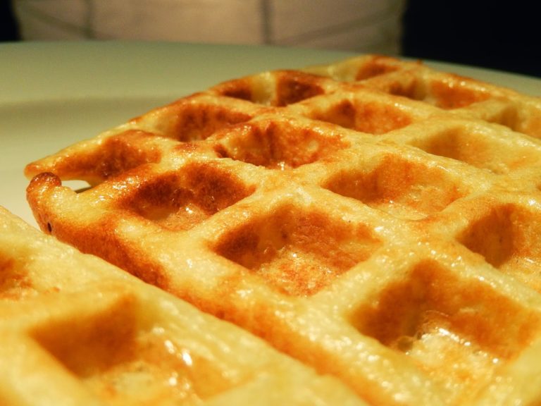 Recette : Gaufre de pommes de terre au Bacon