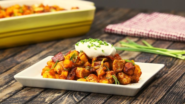 Recette : Gratin de poulet épicé