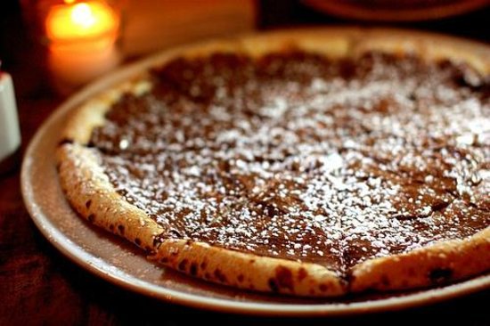 Recette : Pizza chocolat aux trois chocolat