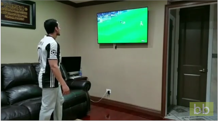 Un supporter de la Juventus a une drôle de réaction après le but de Ronaldo