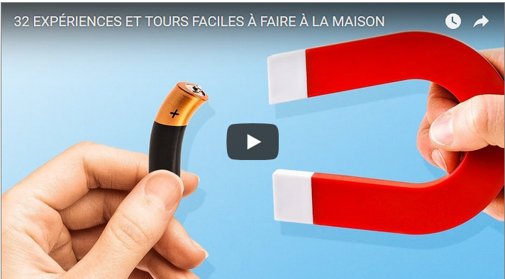 32 EXPÉRIENCES ET TOURS FACILES À FAIRE À LA MAISON