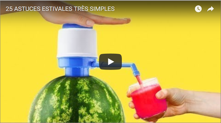 25 ASTUCES ESTIVALES TRÈS SIMPLES