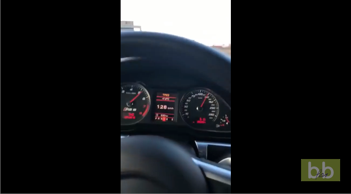 Il se filme en train de rouler à 378 km/h avec son Audi RS6 sur une autoroute Allemande