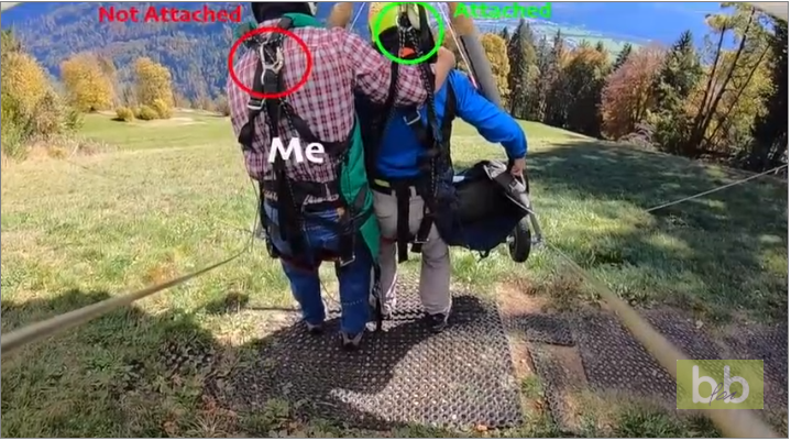 Un homme frôle la mort en n’étant pas attaché lors d&rsquo;un vol en deltaplane