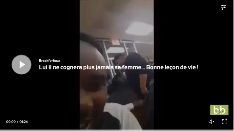Lui il ne cognera plus jamais sa femme… Bonne leçon de vie !