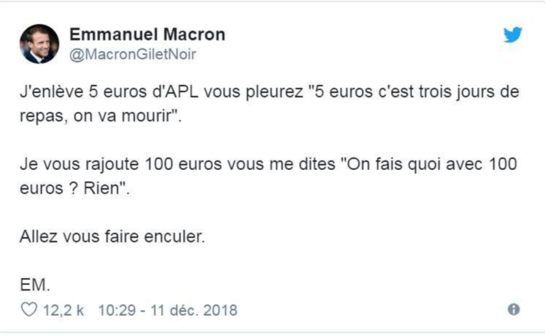 Image drôle du jour (EMANNUEL MACRON EN A MARRE)