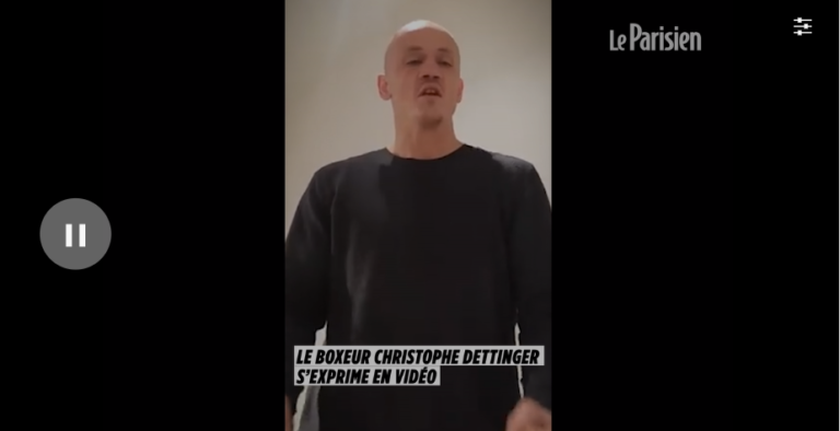 Avant de se rendre, l’ex-boxeur Christophe Dettinger s’est expliqué en vidéo