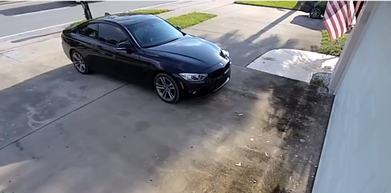 Une entrée au garage un peu compliquée…