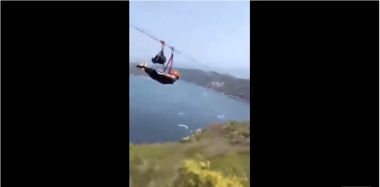 Cette tyrolienne est vertigineuse…