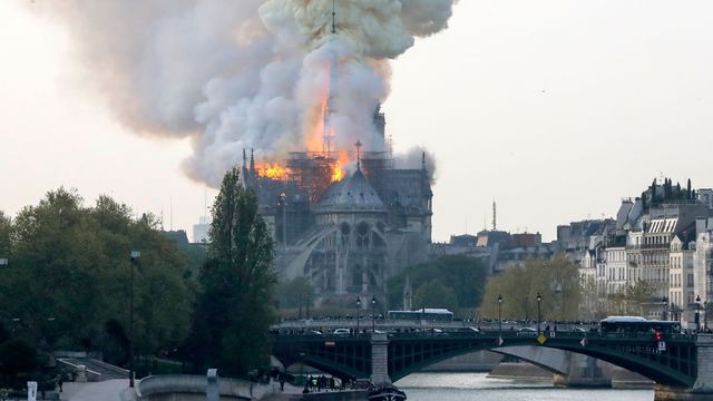 Violent incendie à la cathédrale Notre-Dame de Paris