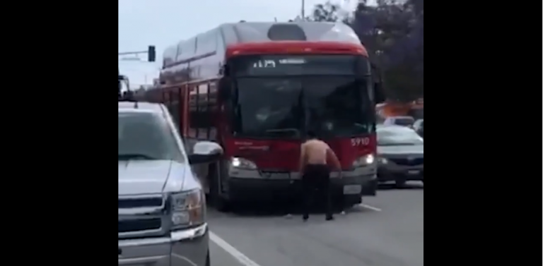 Cet homme va vraiment regretté d’avoir attaqué des véhicules à coups de pierre