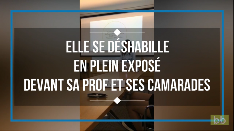 Une élève se déshabille en plein exposé devant sa prof et ses camarades pour une raison incroyable