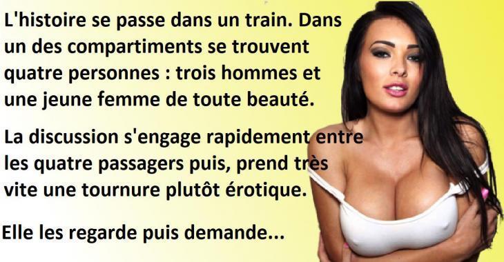 Blague Drôle Dans Un Train Une Jeune Femme Partage Son