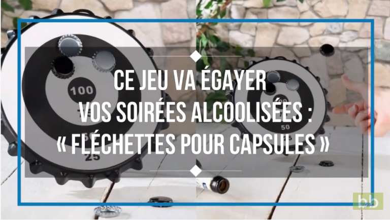 Ce jeu va égayer vos soirées alcoolisées  » fléchettes pour capsules de bières »