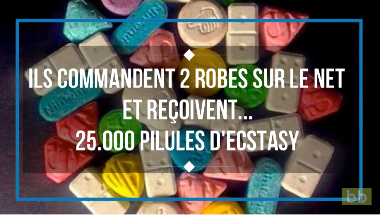 Ils commandent 2 robes sur le net et reçoivent… 25.000 pilules d’ecstasy !!