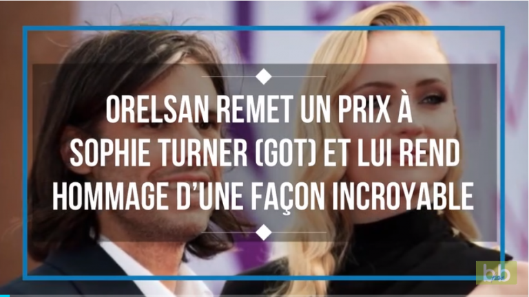 Orelsan remet un prix à Sophie Turner et lui rend un drôle d’hommage