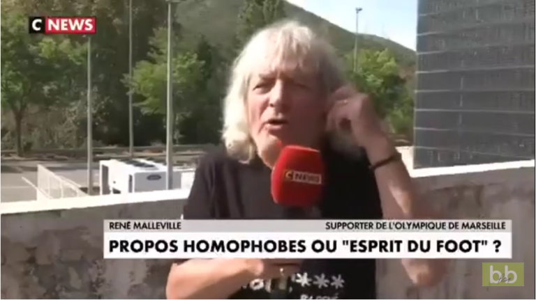 Un supporter de l’OM s’enflamme un peu trop à la télévision au sujet de l’homophobie dans le foot