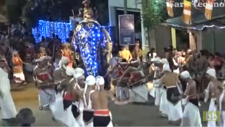 Un éléphant devient fou et fonce sur la foule pendant une parade au Sri Lanka