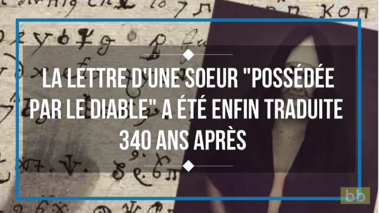 La lettre dune sœur possédée par le Diable a été enfin traduite 340 ans après