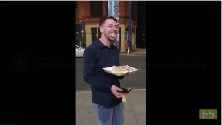 Manger un kebab en fin de soirée n’est pas toujours une bonne idée