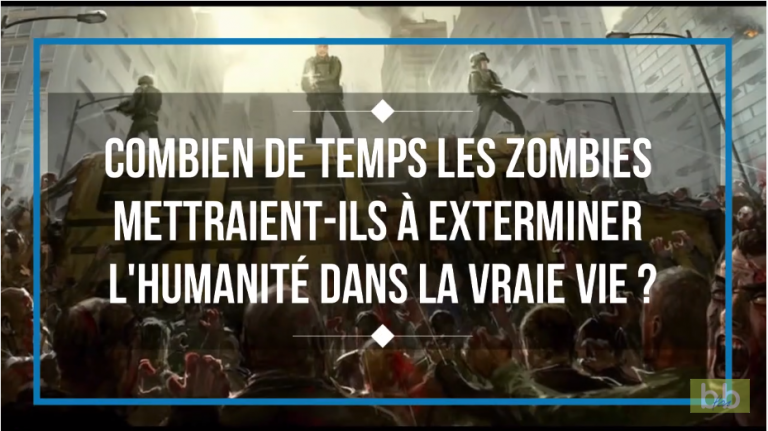 Combien de temps les zombies mettraient-ils à exterminer l’humanité dans la vraie vie