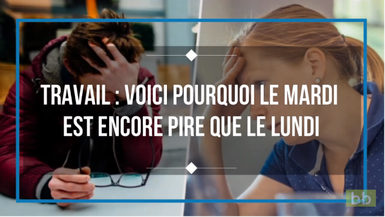 Travail voici pourquoi le mardi est encore pire que le lundi !