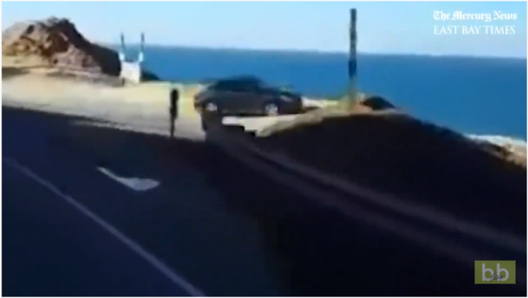 Choc : Il filme une voiture s’envoler d’une falaise pour plonger dans la mer…