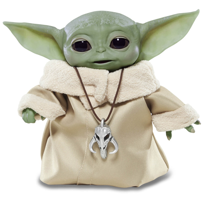 Peluche-animatronique-taille-réelle-de-Baby-Yoda-dans-The-Mandalorian
