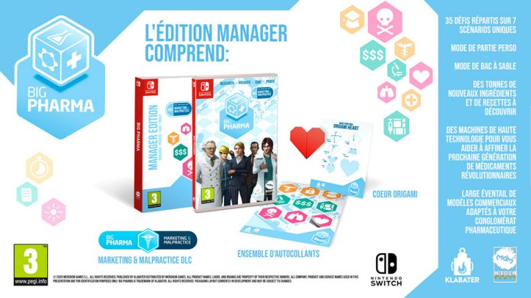 Big Pharma – Edition manager sur Switch