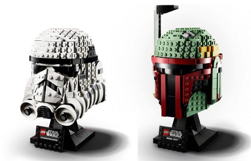 LEGO Star Wars Casques de Stormtrooper et Boba Fett et TIE Fighter (Lego 75276 et 75277 et