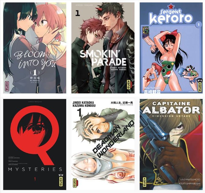 50 mangas disponibles gratuitement chez Kana