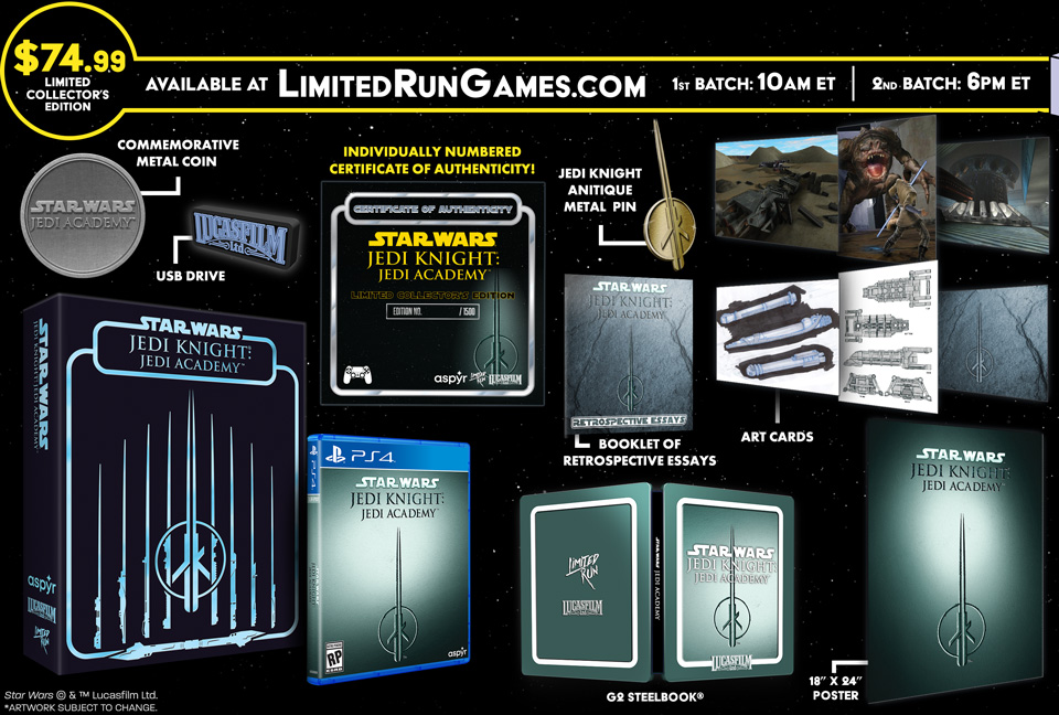 Star-Wars-Jedi-Knight-Jedi-Academy-édition-collector-Limited-Run-Games