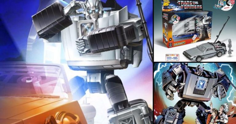 Retour vers le futur rejoint l’univers des Transformers avec DeLorean Autobot