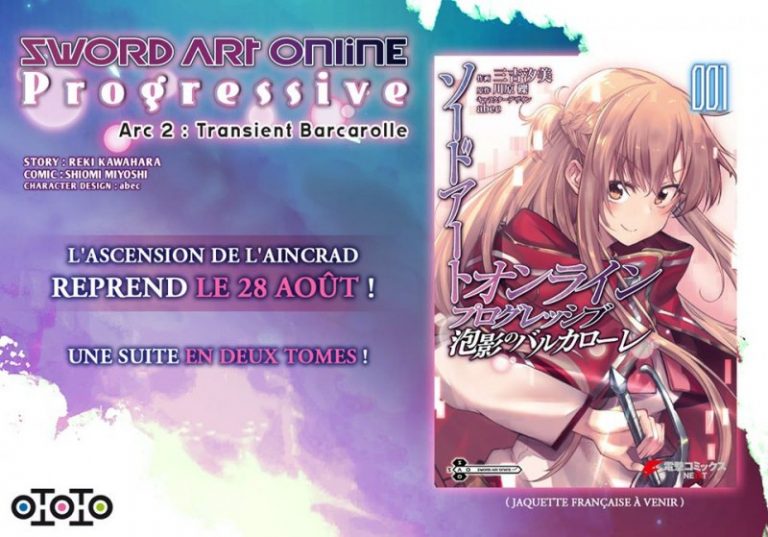 Sword Art Online – Progressive Arc 2 : Transient Barcarolle aux éditions Ototo