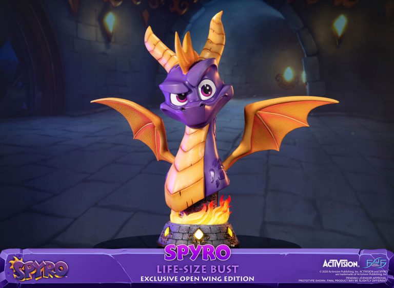 Buste taille réelle de Spyro par F4F
