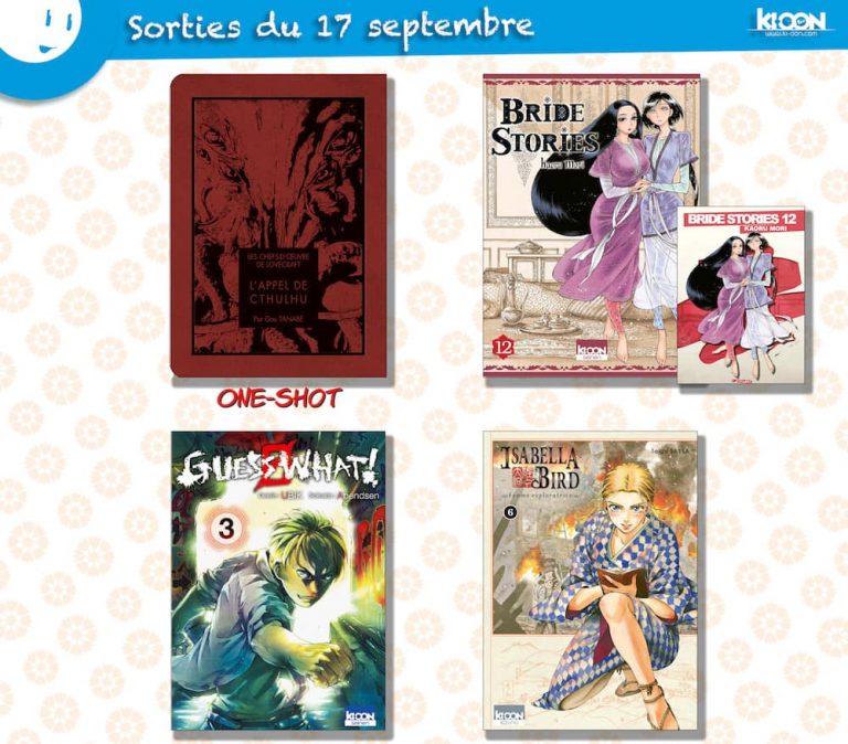 Les sorties mangas du jour chez Ki-oon Éditions