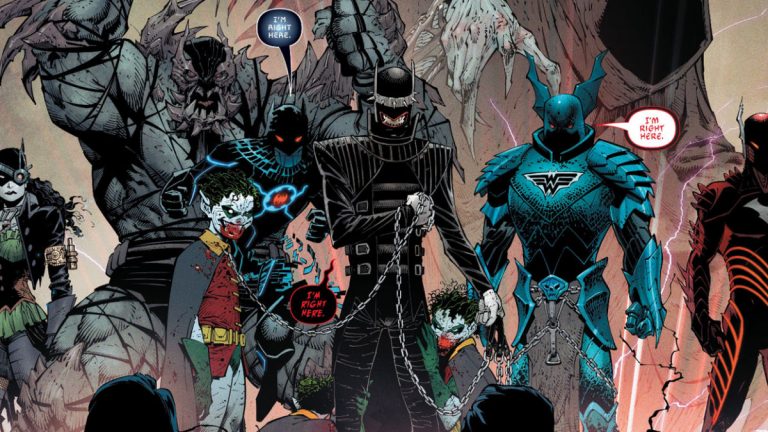 Extrait du comics – Batman metal : le multivers noir (Urban Comics)