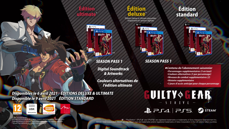 Guilty Gear -Strive- sortira le 09 avril 2021 sur PlayStation 4 et PlayStation 5