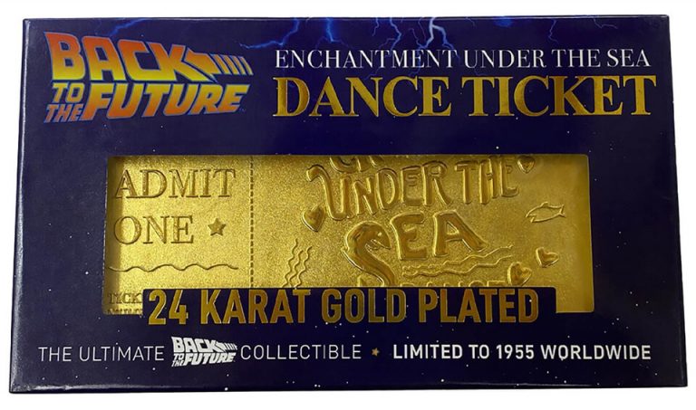 Ticket Or 24k Retour vers le Futur – Edition limitée Zavvi