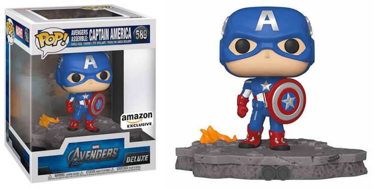 Figurine Funko Pop Deluxe Marvel Avengers – Captain America