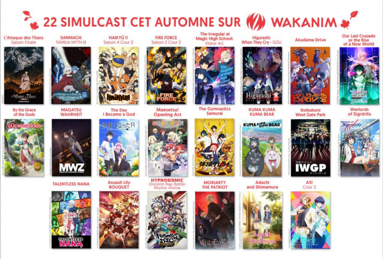 Un nouveau record de simulcasts sur Wakanim !